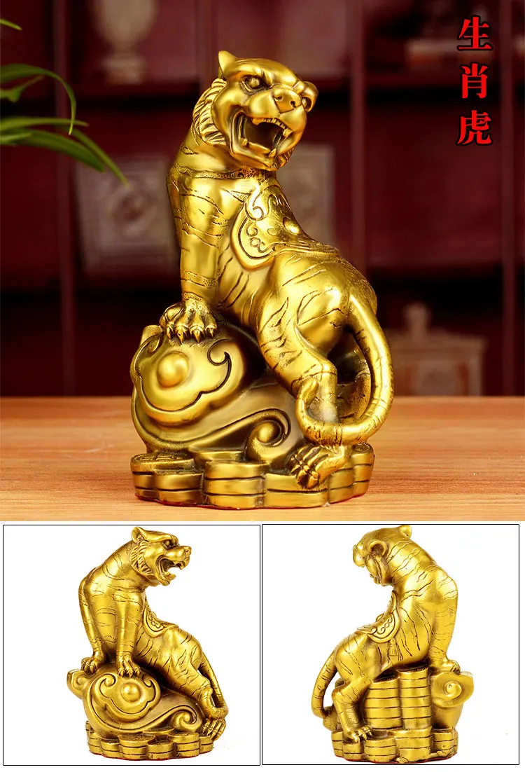 FENGSHUI ручной работы Китайский Зодиак Животные Овцы Дракон Тигр собака кролик лошадь Обезьяна свинья петух змея Крыса Бык Коллекционная статуя