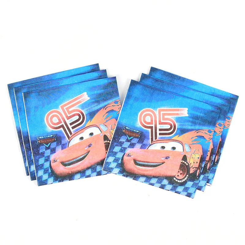 

20pcs/lot Disney car Disposable Napkin Party Supplies Paper Napkin Birthday Party Decoration For Kids