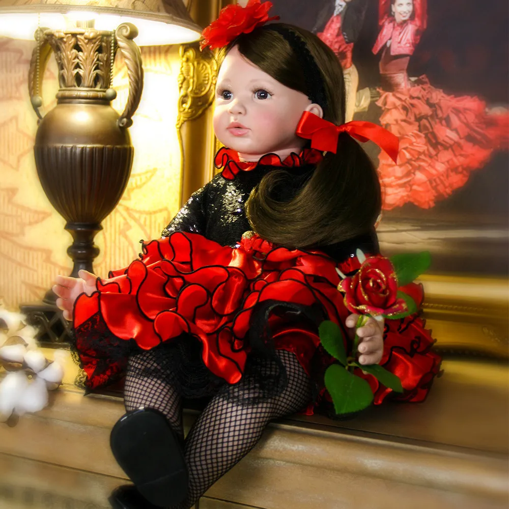 NPK 60 см принцесса силиконовые куклы Reborn Baby, реалистичные настоящие виниловые куклы для малышей, куклы для девочек перед сном, игрушки для дома, bebes reborn menina