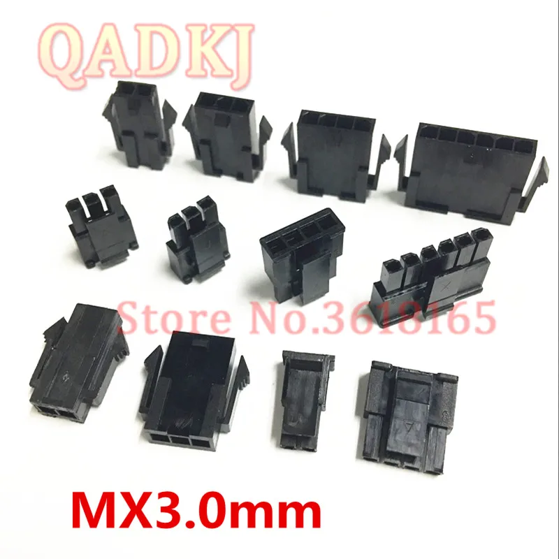 10 комплектов Molex Micro Fit 3 0 мм разъем MX3.0 Однорядный Мужской Корпус с женским