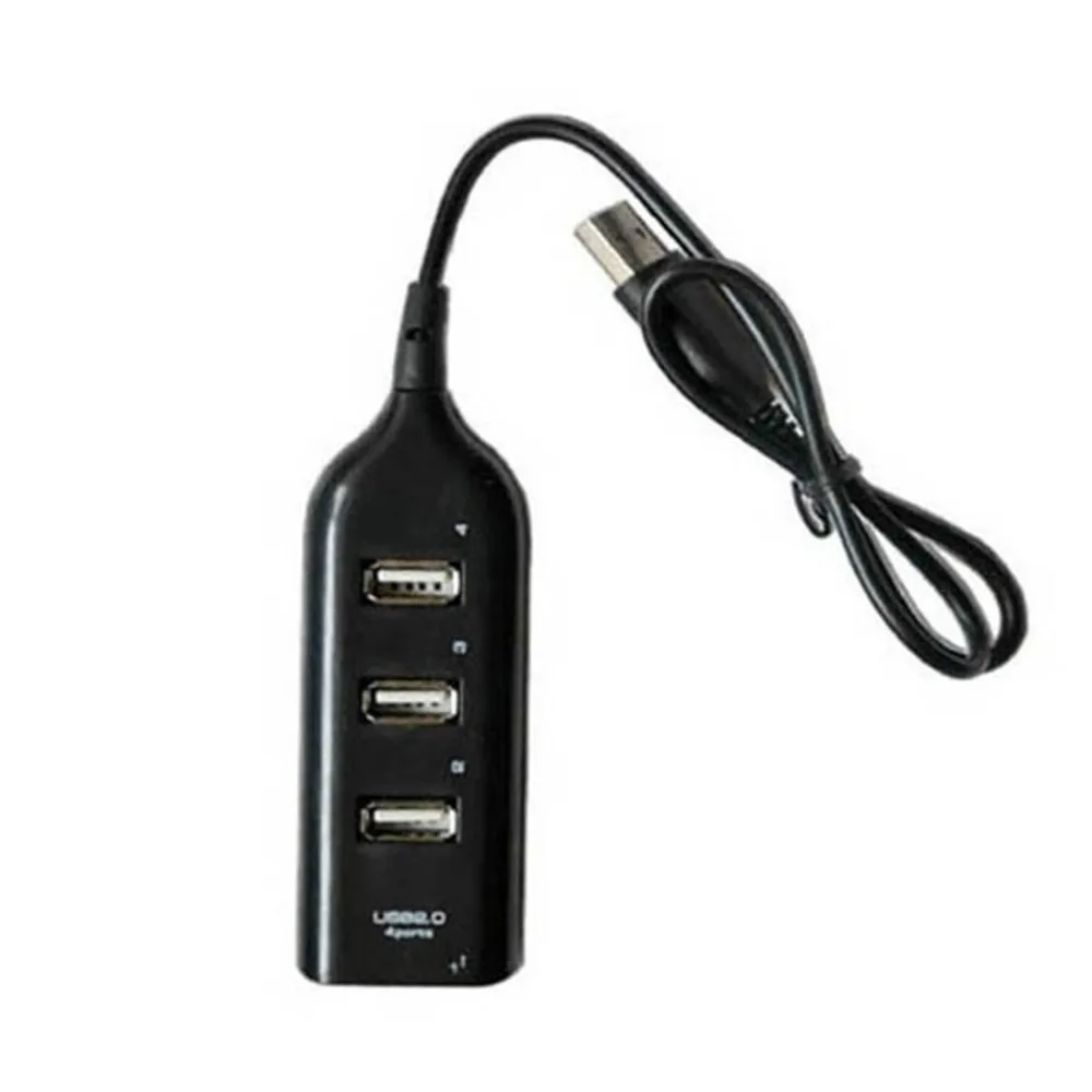 4 порта Здравствуйте gh скорость концентраторы Здравствуйте-speed 4 порта USB 3,0 мульти концентратор разветвитель расширения для настольных ПК ноутбук адаптировать Прямая - Цвет: Черный