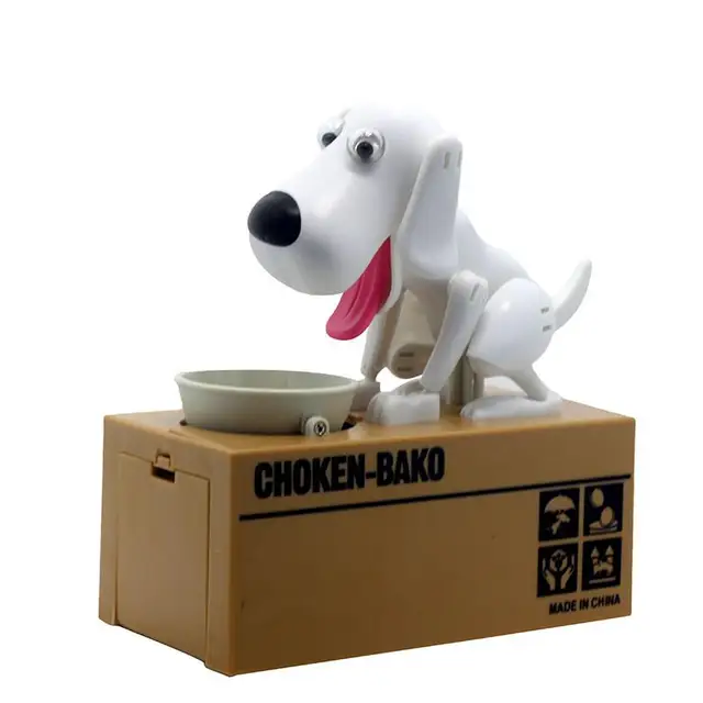 Buy Cute Stealing Dog Money Box Coin Storage Bank