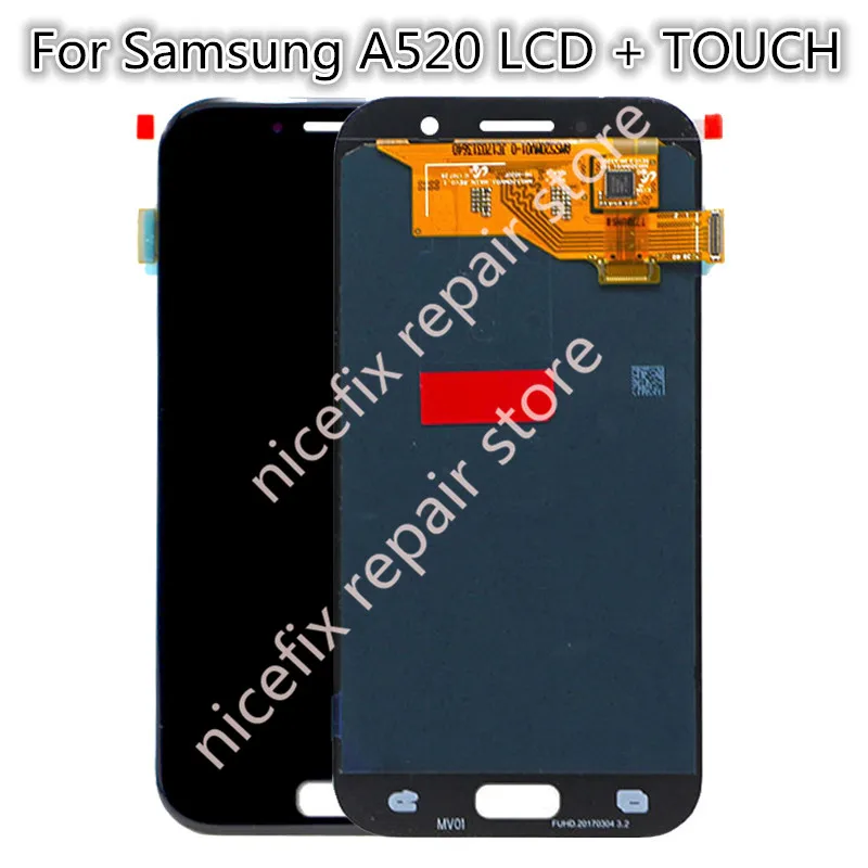 

For SAMSUNG GALAXY A5 2017 LCD A520 A520F SM-A520F Display Touch Screen Digitizer Assembly Replacement For 5.2" SAMSUNG A520 LCD