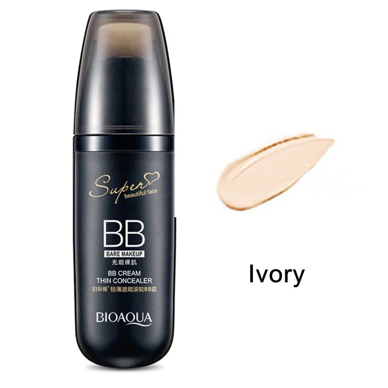 BIOAQUA BB Cream ролик воздушной подушке CC корректор крем отбеливающий солнцезащитный идеальный чехол безупречное увлажнение корейской косметики - Цвет: Ivory