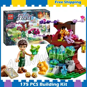 

175pcs Elves Farran Catapult Crystal Cave Hollow Squirrel's magic 10409 Model Building Blocks Gifts sets Compatible With Lago