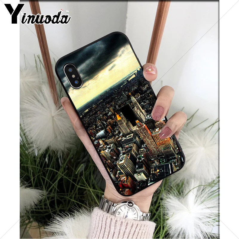 Yinuoda Нью-Йорк ТПУ Мягкий силиконовый чехол для телефона iPhone 6S 6plus 7 7plus 8 8Plus X Xs MAX 5 5S XR - Цвет: A12