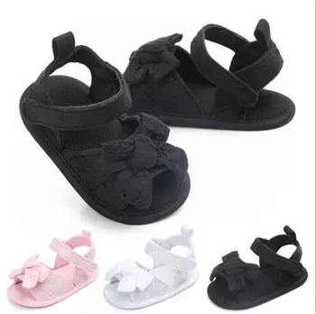 

Lovely Bowknot Baby Shoes First Walkers Summer Infants Girls Princess Shoes