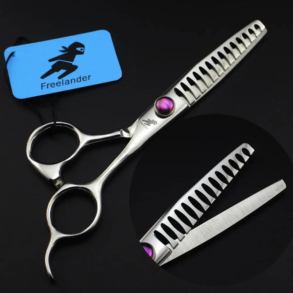 6&quot 17.5cm 440C Barber Makas Cutting Shears 14 teeth Fish bone Thinning Scissors Hairdressing Supplies Professional Hair | Красота и