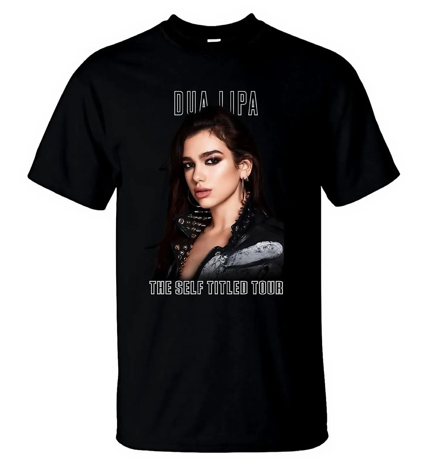 

Dua Lipa Men Shirt The Self-Titled Tour Sexy Singer Tee Mens Black T Shirts T shirt Summer Style Fashion Men T Shirts