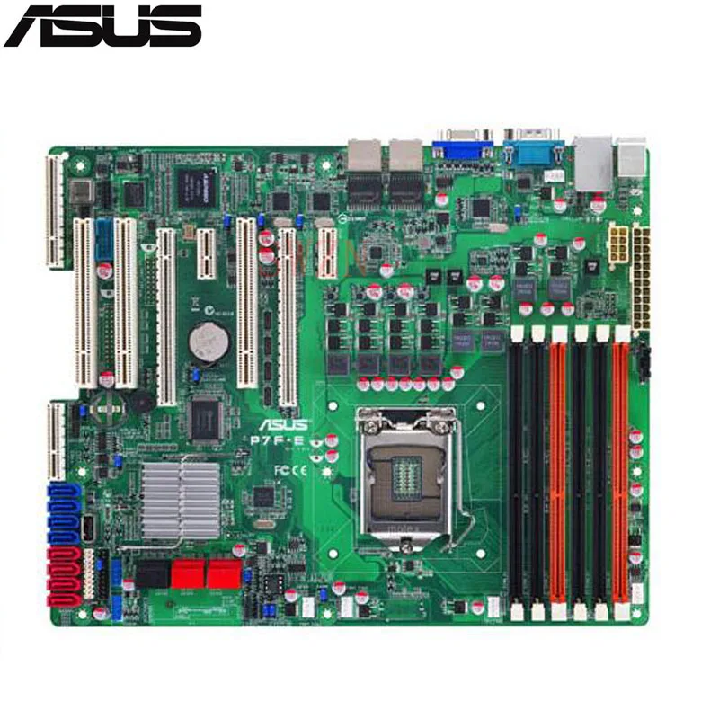 original Used Server motherboard For Asus P7F-E Socket 1156 3400/core i7/core i5 Maximum 6*DDR3 32GB 6xSATA ATX original Used Server motherboard For Asus P7F-E Socket 1156 3400/core i7/core i5 Maximum 6*DDR3 32GB 6xSATA ATX