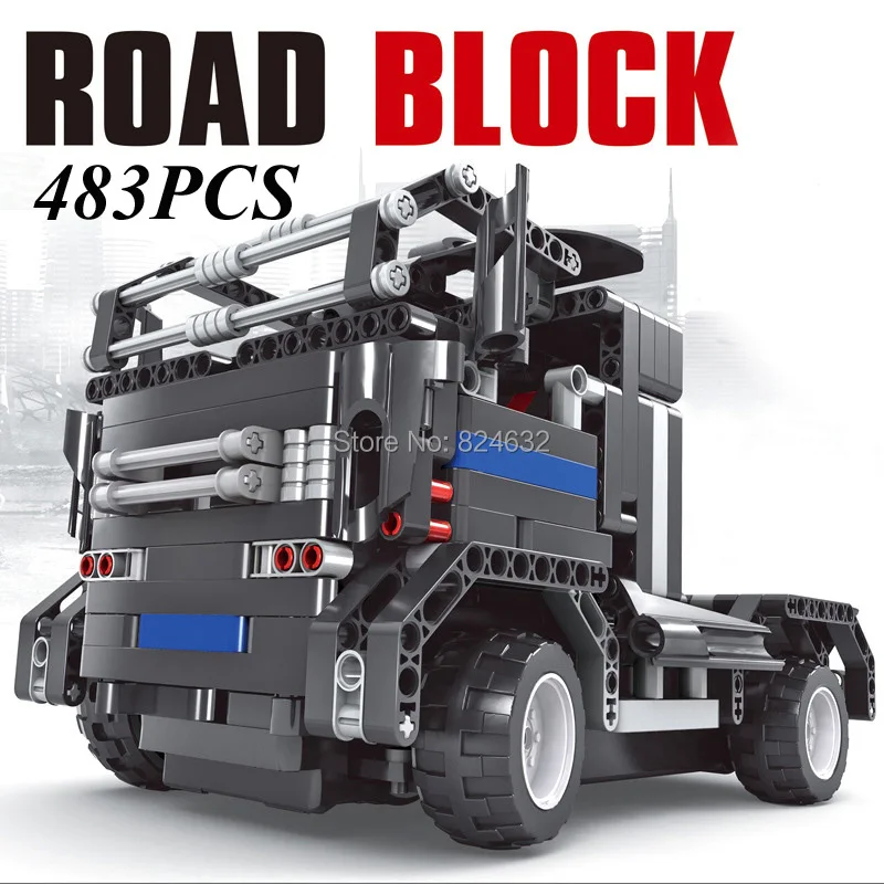 Buy 483PCS RC ROAD BLOCK CAR Building Blocks SET