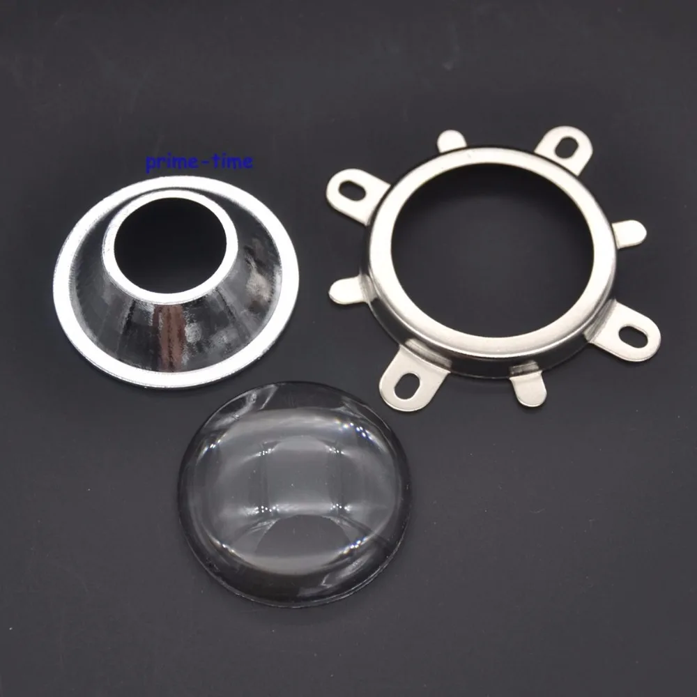

44mm LED Lens set 120 degree Lens + Round Hole Reflector Collimator + Fixied Bracket 3 in 1 Kit for COB LEDs