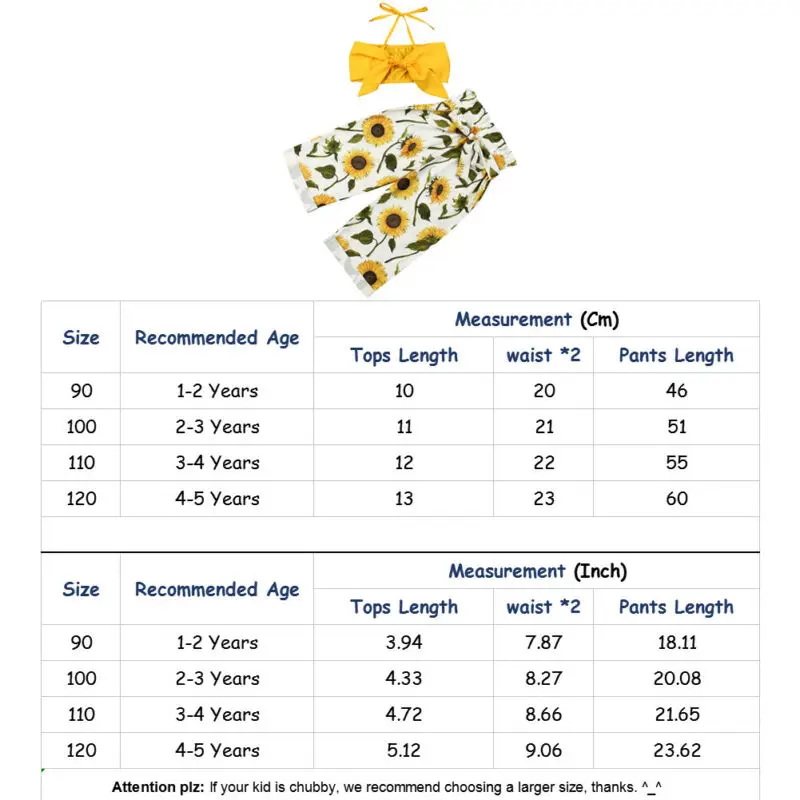Комплект одежды для девочек; желтый короткий топ без рукавов+ штаны; Модная одежда для девочек; одежда с цветочным принтом; комплект из 2 предметов