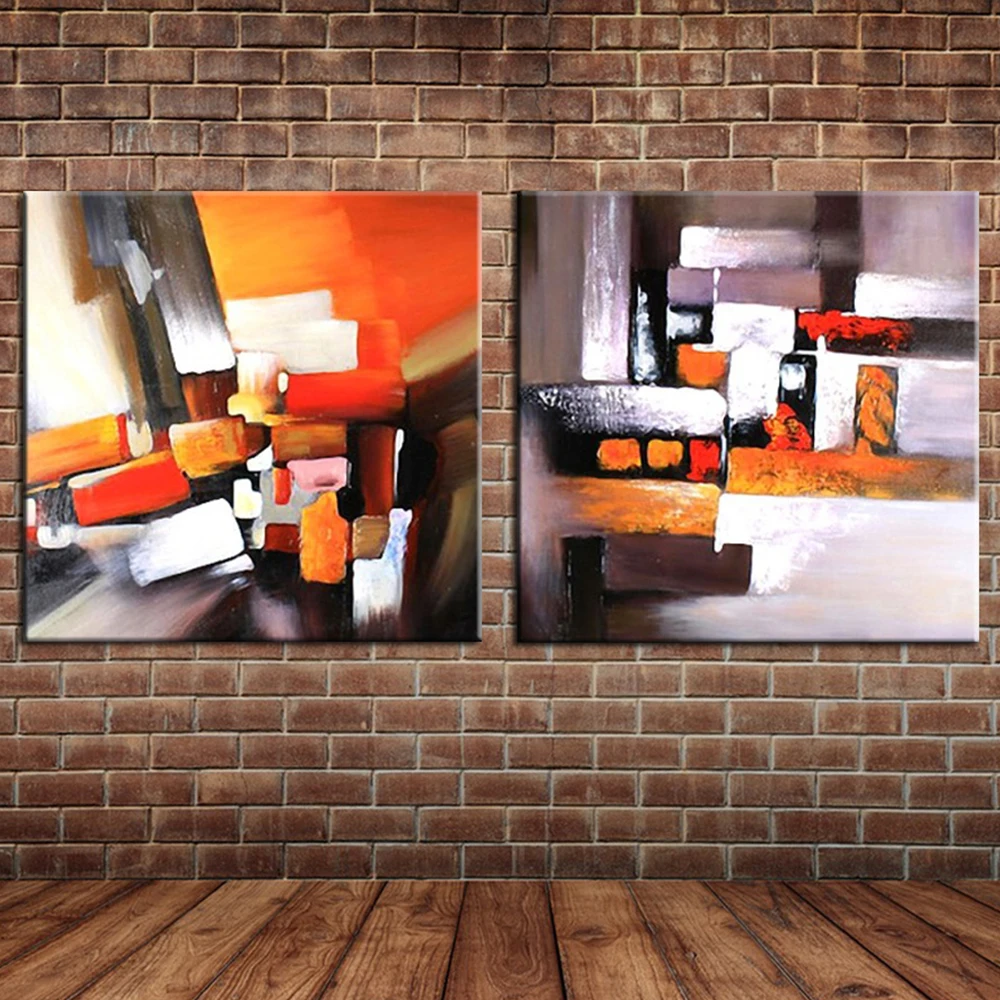 Large Wall Mural Pictures Decoration Modern Group Oil Painting Canvas