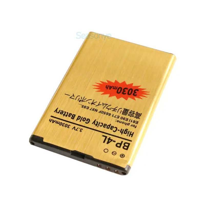 Seasonye 3030mAh BP 4L Золотая запасная батарея + универсальное зарядное устройство для Nokia