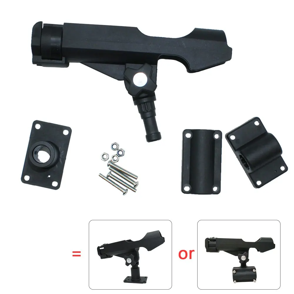 

Fishing Power Lock Rod Holder 2 Side Mounts Adjustable Boat Fishing Rod Racks