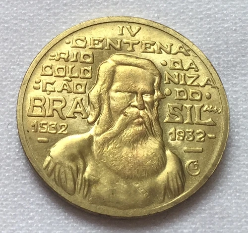 1932 Brazil 500 Reis Coins Copy In Non Currency From Home 1932 Brazil 500 Reis Coins Copy