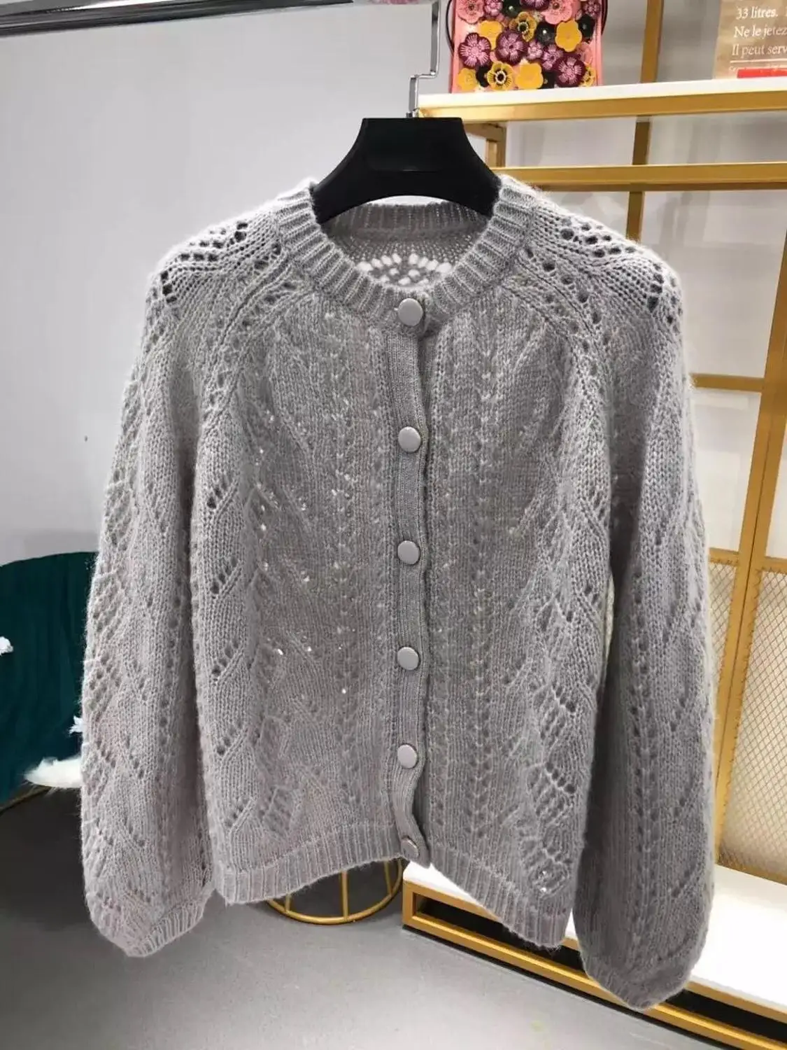 New Women Mohair Sweet Soft Cardigan Sweater