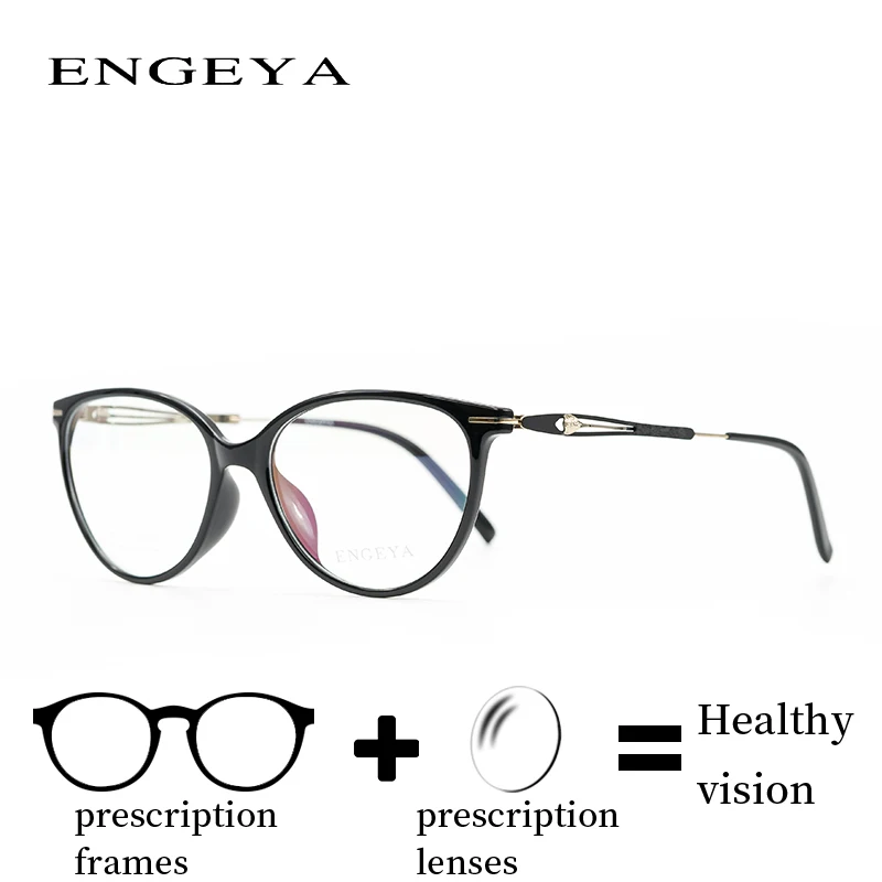 

TR90 Prescription Women Eyewear Fashion Clear Optical Myopia Computer Blue Light Glasses Hallow Out Design #F010