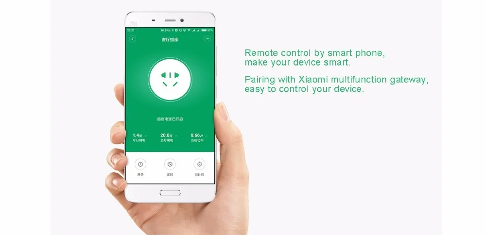 Xiaomi mi умная Wi-Fi розетка Zigbee версия пульт дистанционного управления работает с Xiao mi умный дом mi jia mi Home App