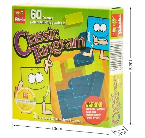 Горячая Tangram головоломка Творческий ум Головоломка Развивающие головоломки игры игрушки для детей