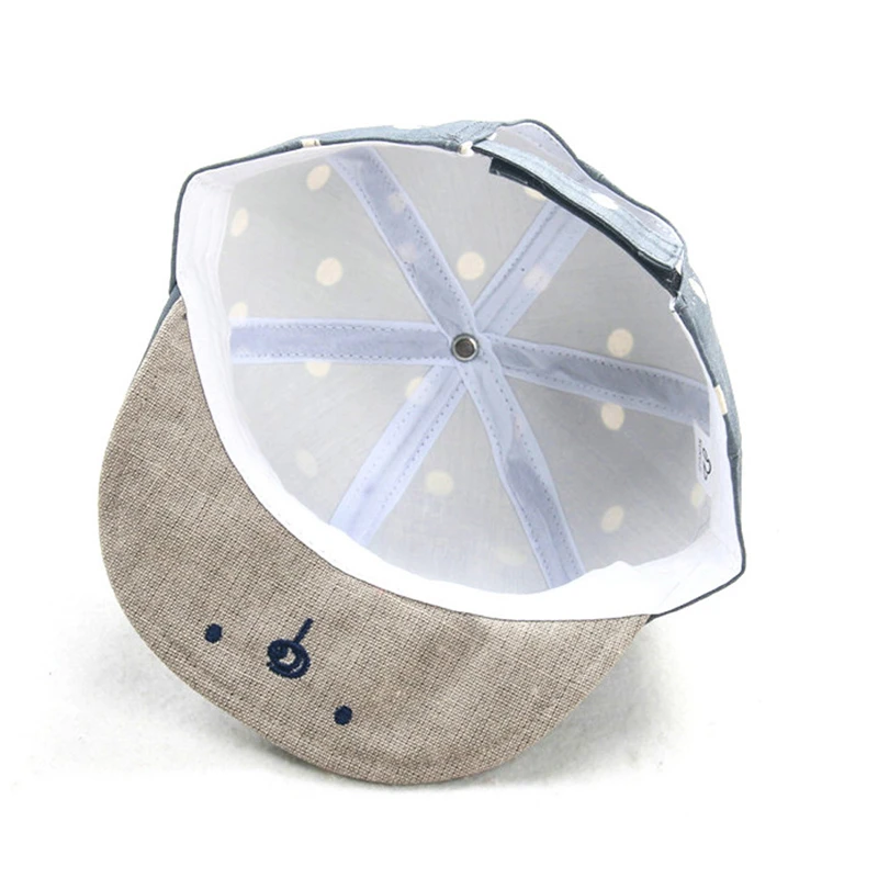 Summer Sun Hats For Girls Boys Baby Beanie For Boys Girls Long Rabbit Ears Children Dots Hats Girls Baby Hat Newborn V15# (2)