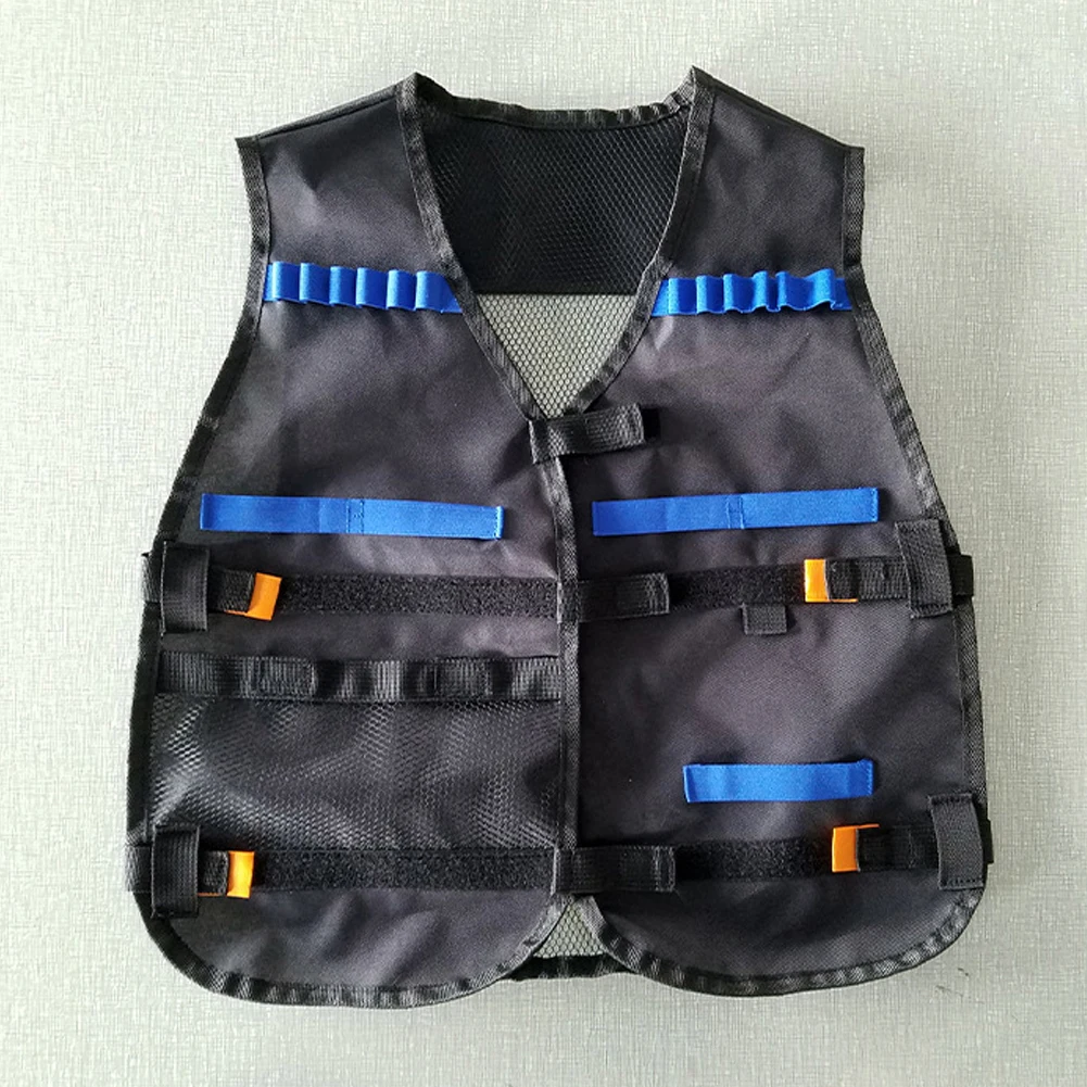 

54*48cm Outdoor Games Tactical Vest Kids Toy Gun Clip Jacket Foam Bullet Holder Tops Fit for Nerf Elite Team Waistcoats #97