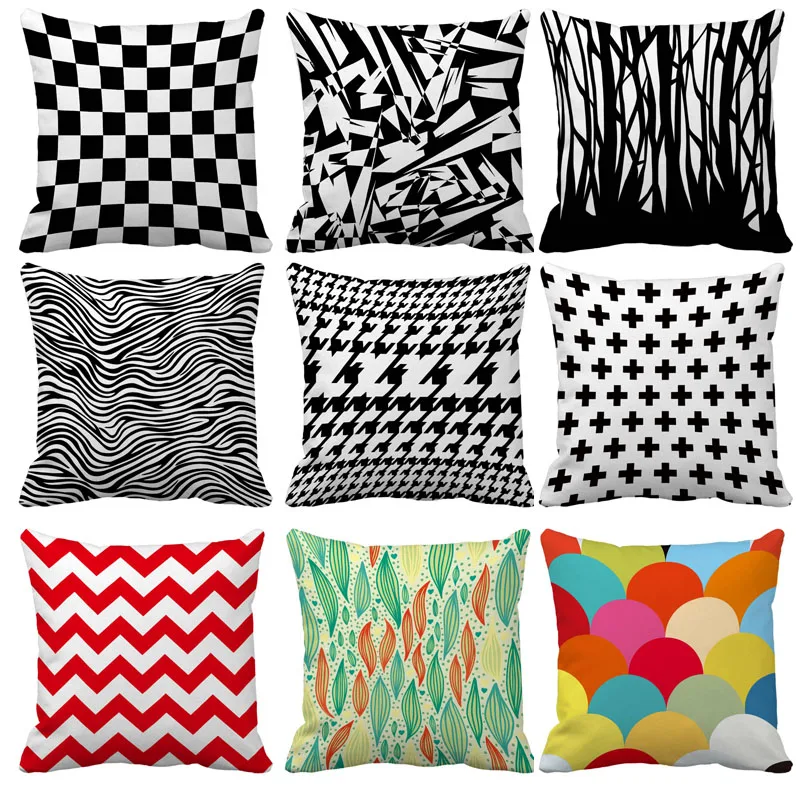 Geometric Cushion cover Cushion Cover Nordic Simple Geometric Decorative Throw Pillow Cushion Covers for Sofa Polyester Cotton Geometric Cushion cover Cushion Cover Nordic Simple Geometric Decorative Throw Pillow Cushion Covers for Sofa Polyester Cotton
