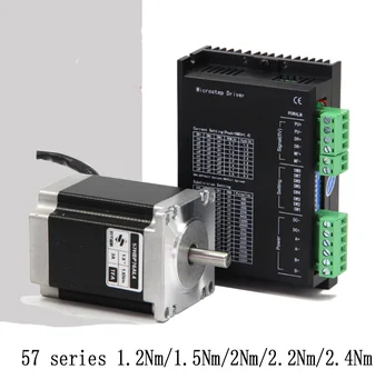 

Two-phase 57 stepper motor series set + driver 1.2/1.5/2/2.2/2.4Nm Shaft diameter: 8mm