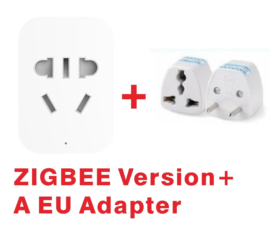 Оригинальные Xiaomi Mi умная розетка приложение дистанционное управление таймер мощность Plug обнаружения ZigBee Версия светодиодный индикатор - Цвет: Add A EU plug