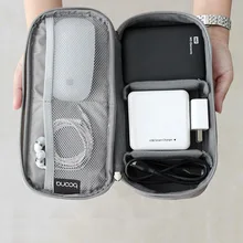 Digital Gadget Storage Bag Travel Electronics Accessories Organizer for HDD USB Data Cable Power Bank Earphone Charger Pouch