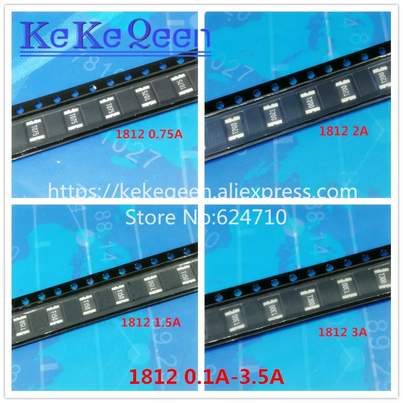 10pcs NEW 1.5A 6V SMD 1206 Fuse 1.5 amp Fuese