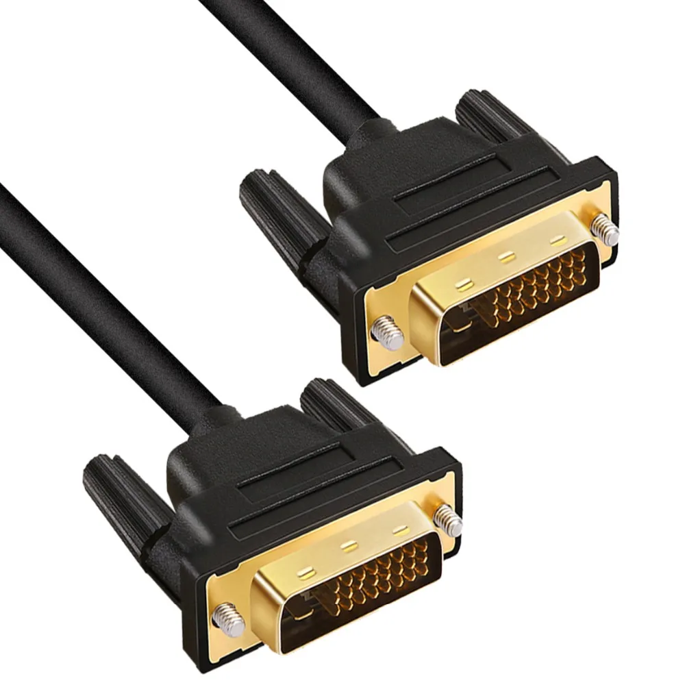 

High speed DVI cable 1080p Gold Plated Plug Male-Male DVI TO DVI 24+1 plug cable 1M 2M 3M 5M for Projector LCD DVD HDTV XBOX