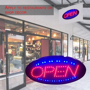 

25 x48cm LED Open Sign Advertising Light Waterproof High Bright Billboard KTV Bar Restaurant Store Decorative Hanging lamp