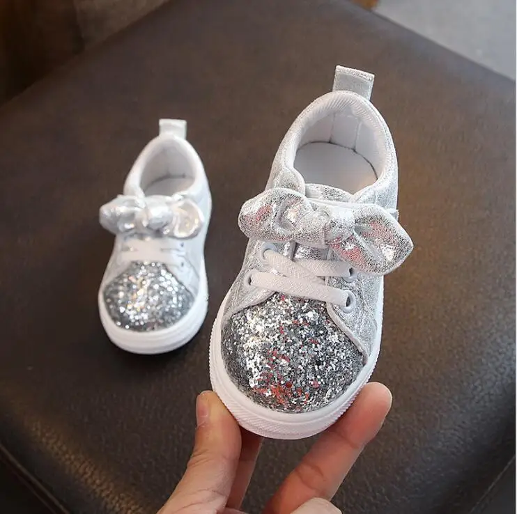 

Spring Kids princess Leather Shoes For Girls Children Girl Wedding Shoe Gold Pink Sequins Baby Girls Footwear