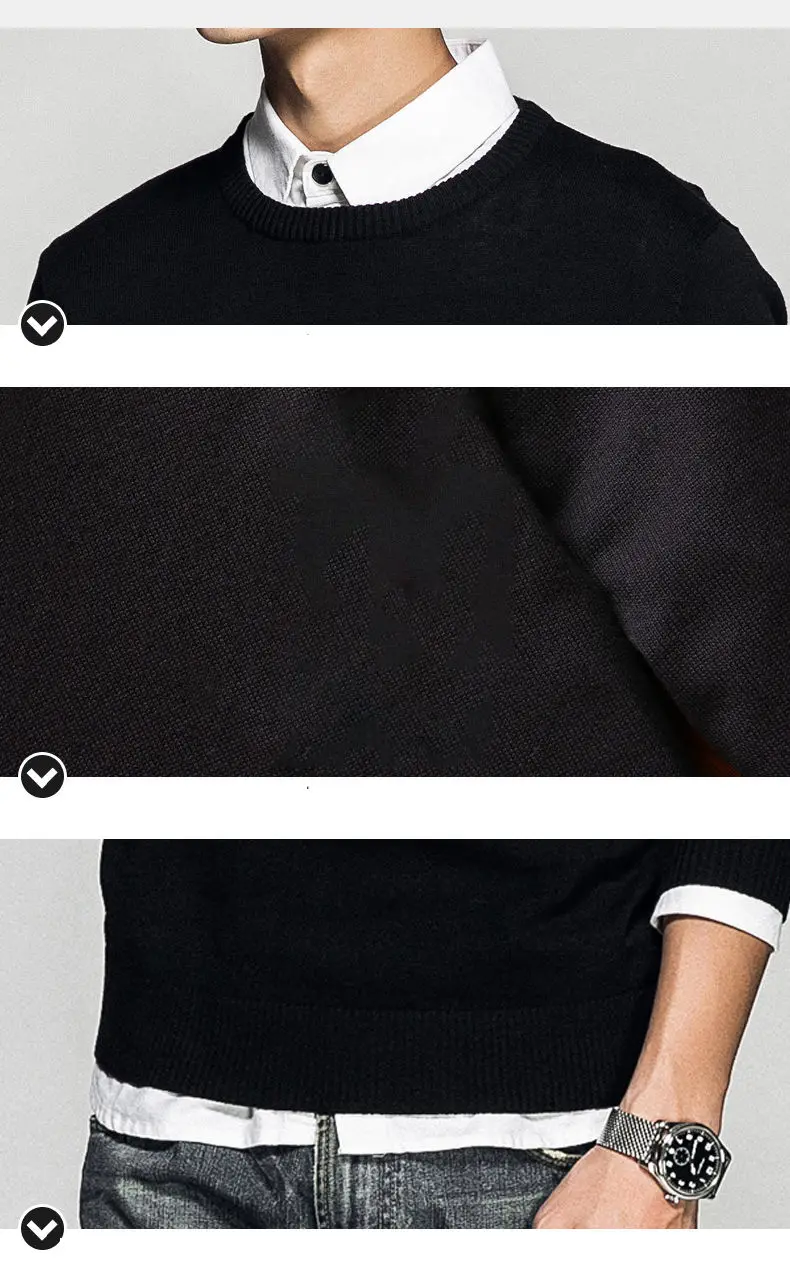 Plus Size 5XL O Neck Mens Sweater Pullovers Autumn Standard Wool knitted Christmas Sweater Jumpers Male Knitwear Red Black Grey-07