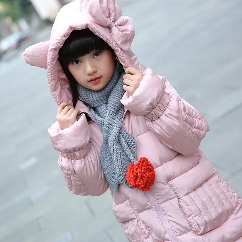 

-30 Degrees Girls Clothing Warm Down Jacket For Girl Christmas Clothes 2018 Winter Thicken Parka Hooded Children Outerwear Coats