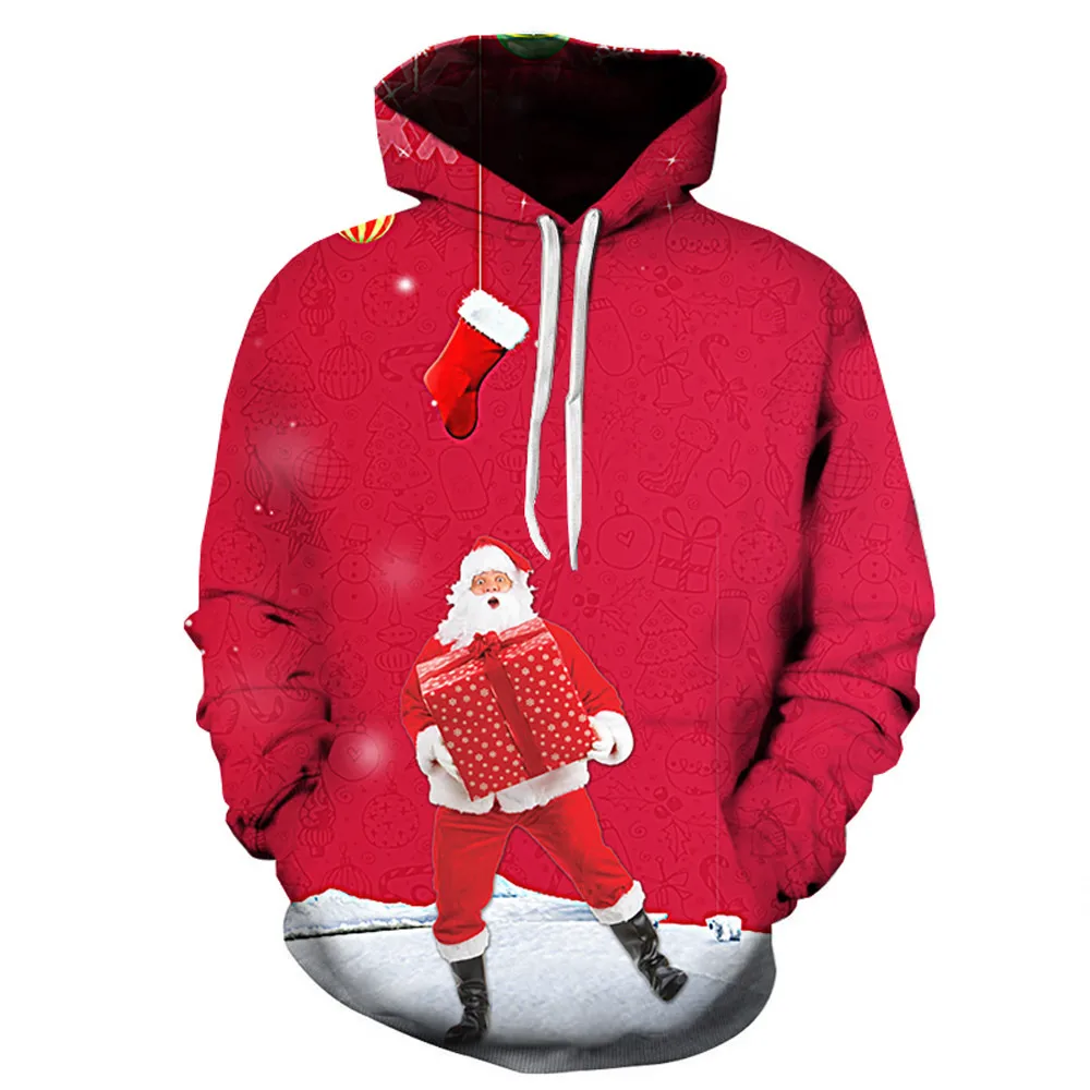 Buy Men's red Winter Christmas Santa Casual Long