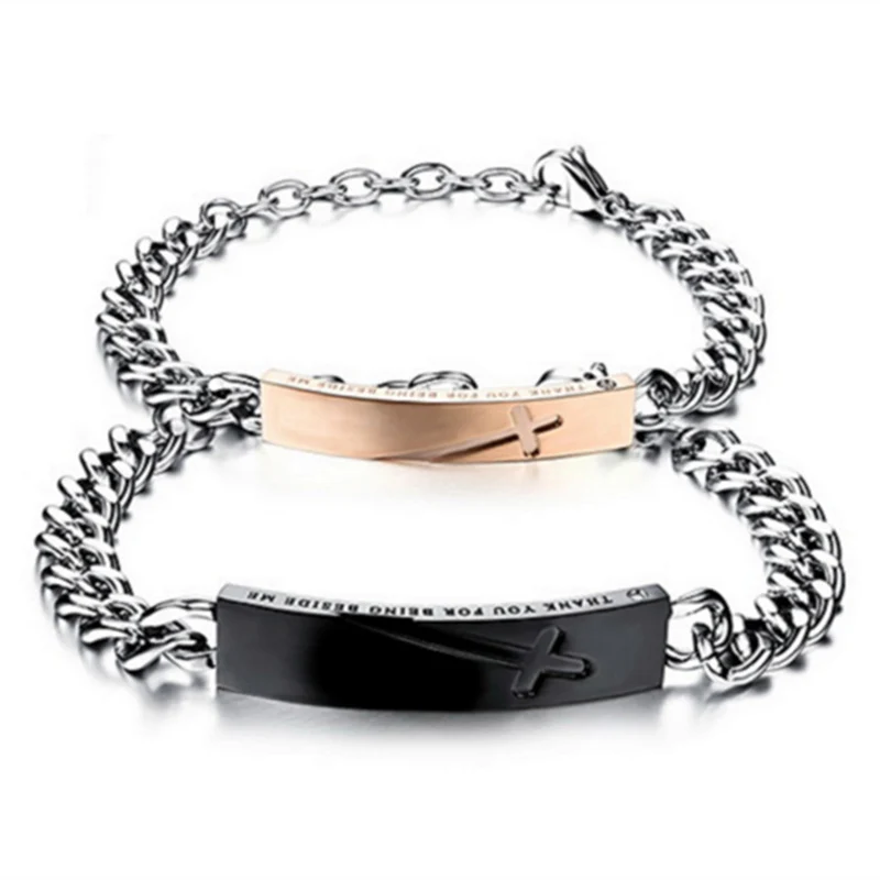 

Erkek Bileklik Bileklik True Limited Direct Selling Charm Bracelets Lovers' Trendy Love Couple Bracelet With Pair For Jewelry