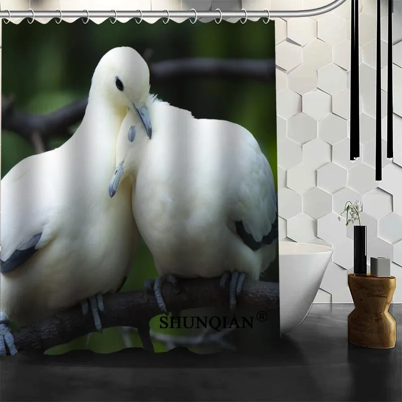 Shunqian Dove занавеска для душа 3D печать 12 крючков для ванной комнаты высокое качество полиэстер ткань занавес для ванной