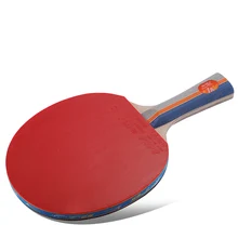 Original Double fish 1star 1A table tennis racket racquet wood Pinpong Bat Flared Handle Paddle for Beginner and Recreational