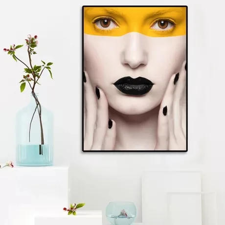 Abstract Figure Wall Art Canvas Painting Model Nordic Poster Pictures For Living Room Fashion Print Girls Women Gift Unframed