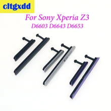 Cltgxdd Черный Серебряный Фиолетовый sim-карта Micro SD usb зарядный слот порт Блок для пылезащитной заглушки крышка для sony Xperia Z3 D6603 D6643 D6653