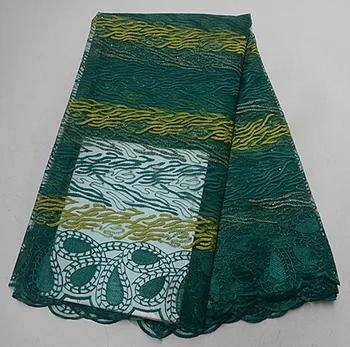 

2019 Latest French Lace Fabric High Quality Wedding African Lace Fabric net Tulle Lace Fabric 5yards PSJU206