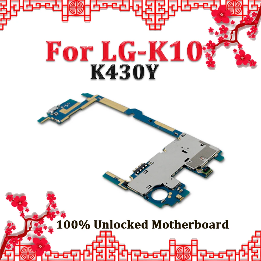 

100% Tested High Quality MainBoard For LG K10 K430Y Motherboard,Replacement For LG K10 K430Y Logic Board With Full Chips