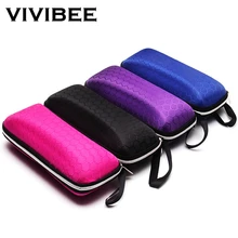 VIVIBEE женские черные EVA тканевые солнцезащитные очки чехол на молнии водонепроницаемый тканевый чехол для солнцезащитных очков жесткий мужской футляр для очков