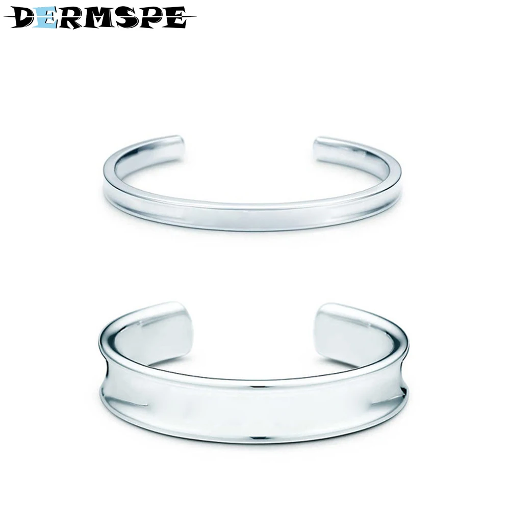 

DERMSPE 1837 Bracelet 925 Sterling Silver Opening Couple TiffanyBracelet Designing Gifts For Women Bangles