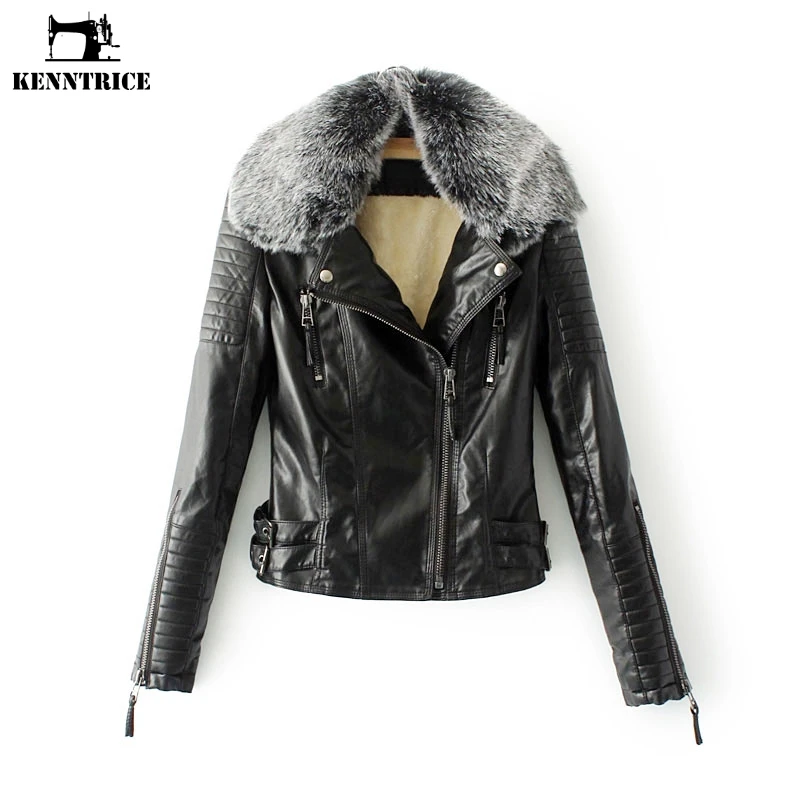 Manteau En Fourrure Nouveau De Col Qualité Coupe Cuir Épais Haute Vêtements Chaud Kenntrice Veste 2018 Black vent wine Red Femmes D'hiver Pwq4YE