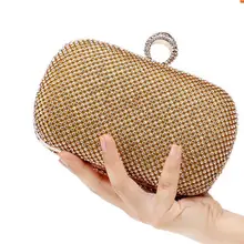 Стразы для женщин клатч Сумки бриллиантами палец кольцо Дамы Винтаж вечерние сумки кристалл, свадьба, Для Новобрачных Кошелек держатель сумки