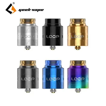 

2pcs/lot Geekvape Loop V1.5 RDA 24mm with Unique Laser tattoo W-shaped build deck Vape e cigs Loop RDA Atomizer for 510 box mod